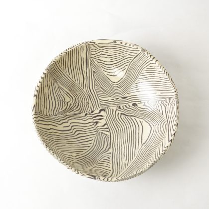 Nerikomi Pottery Round Plate, Hand Made Pottery, WBT