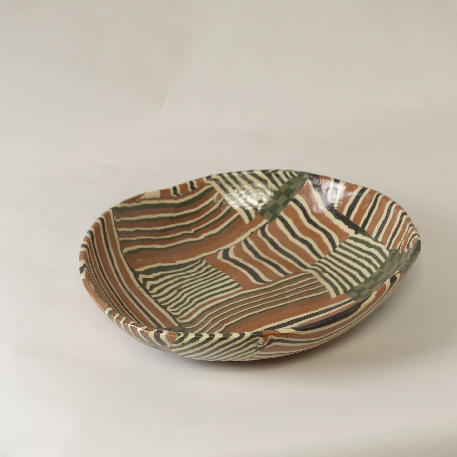 Outlet - Nerikomi pottery bowl, Handmade Bowl Vintage Patchwork - Image 4