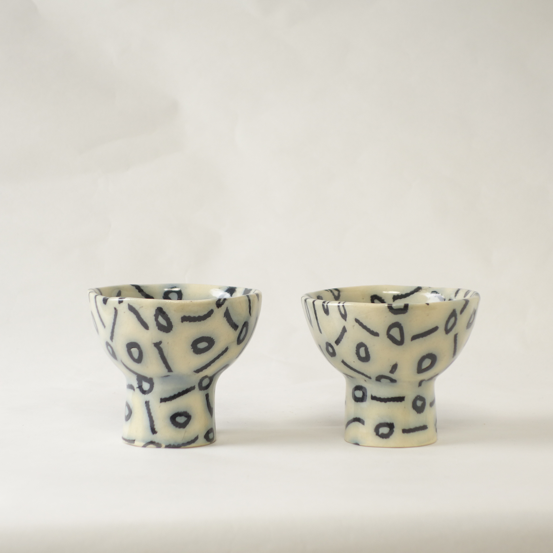 Outlet 11 - Nerikomi pottery cup, Handmade cup, -o-o-o-o-o- - Image 4