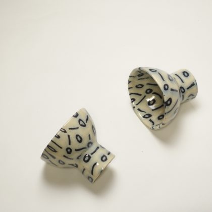 Outlet 11 - Nerikomi pottery cup, Handmade cup, -o-o-o-o-o-