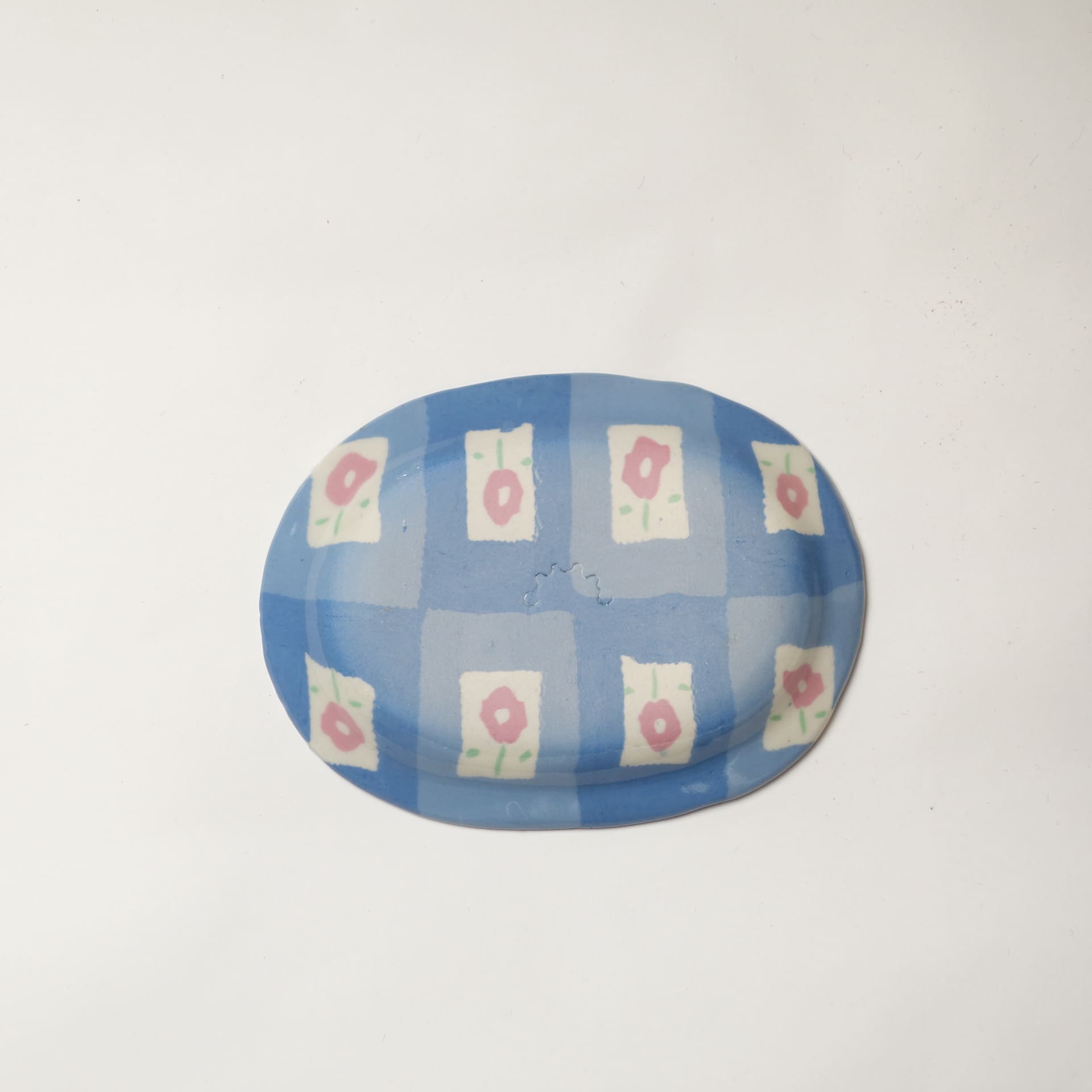 Outlet 7 - Nerikomi pottery small plate, Handmade Plate QingHua - Image 3