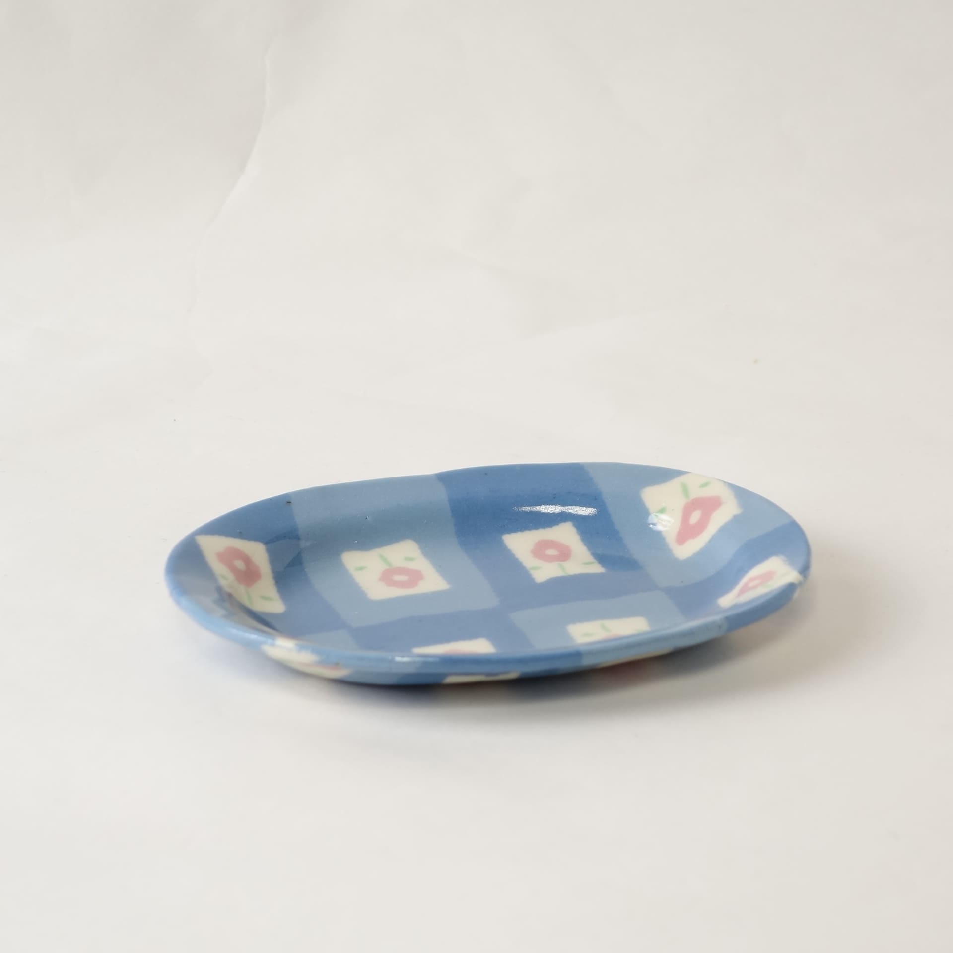 Outlet 7 - Nerikomi pottery small plate, Handmade Plate QingHua - Image 2