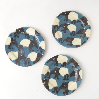 Outlet14 Nerikomi Pottery Small Plate, Handmade Plate, Malaysian Baku