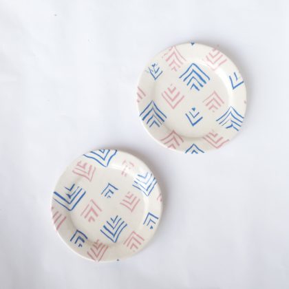 Nerikomi pottery plate, Handmade Small Plate, Sugiaya